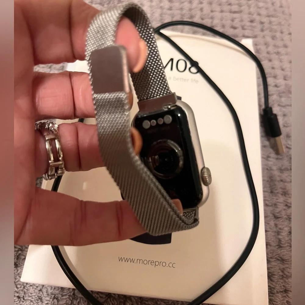 MorePro FitnessTracker w/HRBP waterproof, blood o2 sleep track,calorie counter